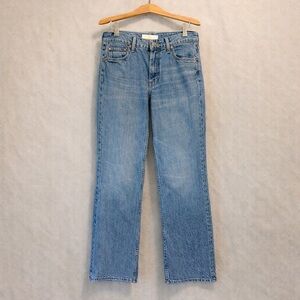 MOTHER Brookie Flood High Rise Wide Crop Raw Hem Jeans Dean’s List Wash